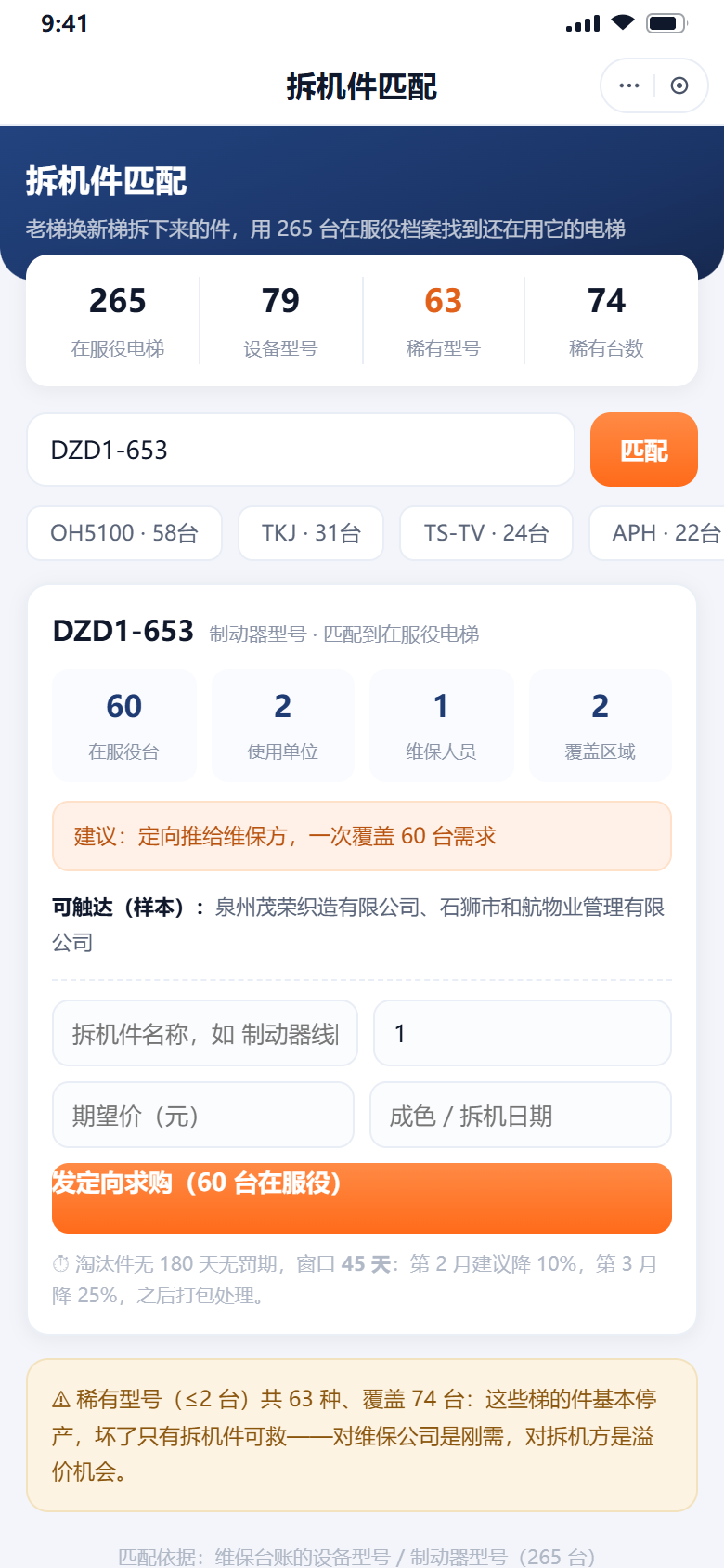 匹配结果